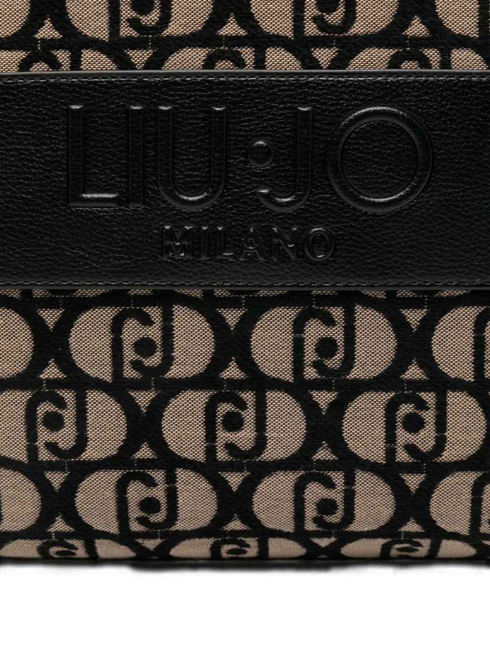 Liu •jo Logo-motif Tote Bag In Black