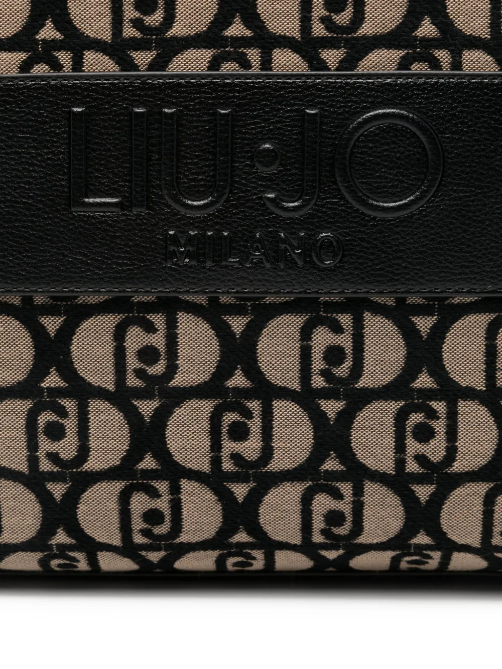 LIU JO Shopper met logopatroon Beige