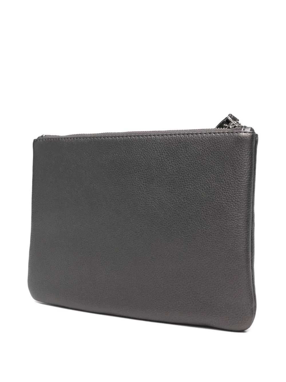 Liu •jo Zip-top Clutch Bag In Gray