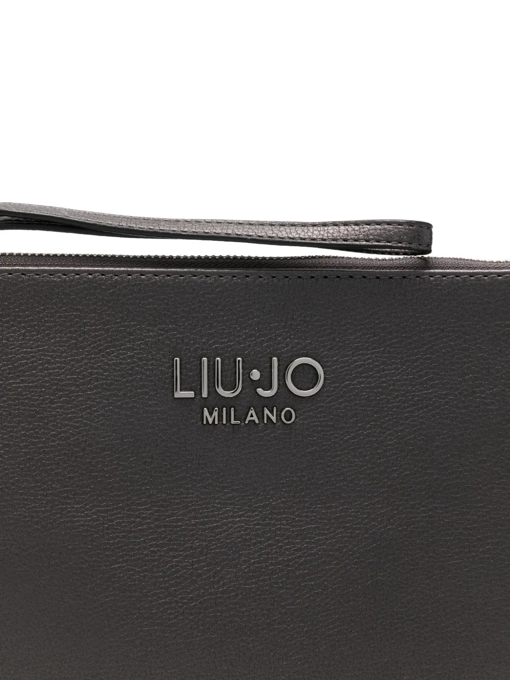Liu •jo Zip-top Clutch Bag In Gray