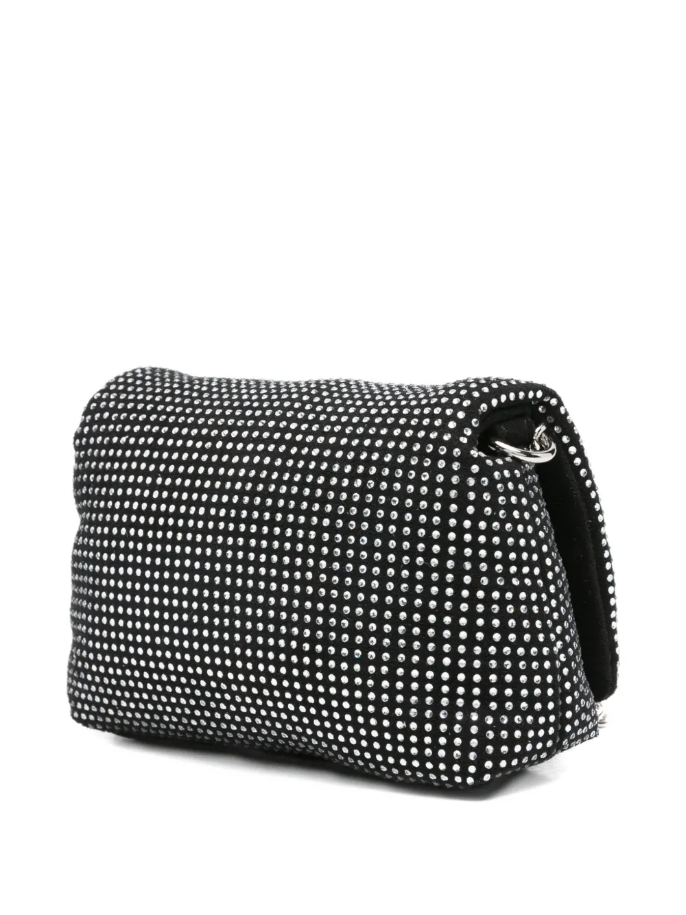 Liu •jo Crystal-embellished Cross Body Bag In Black