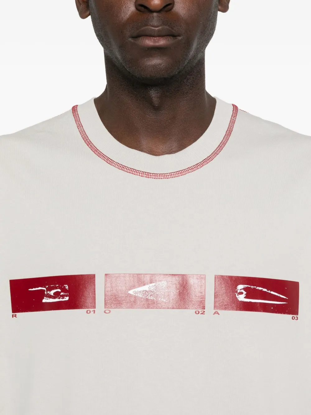 Roa Cotton T-shirt In Gray