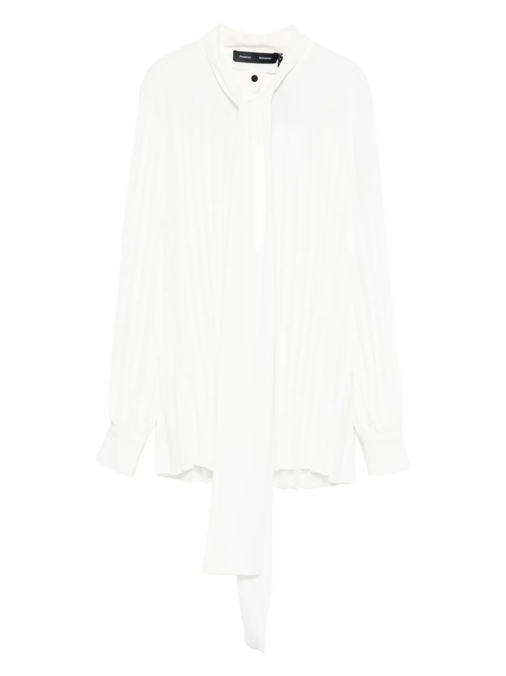Proenza Schouler pleated tie-neck blouse | White | Image 1