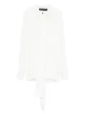 Proenza Schouler pleated tie-neck blouse - White