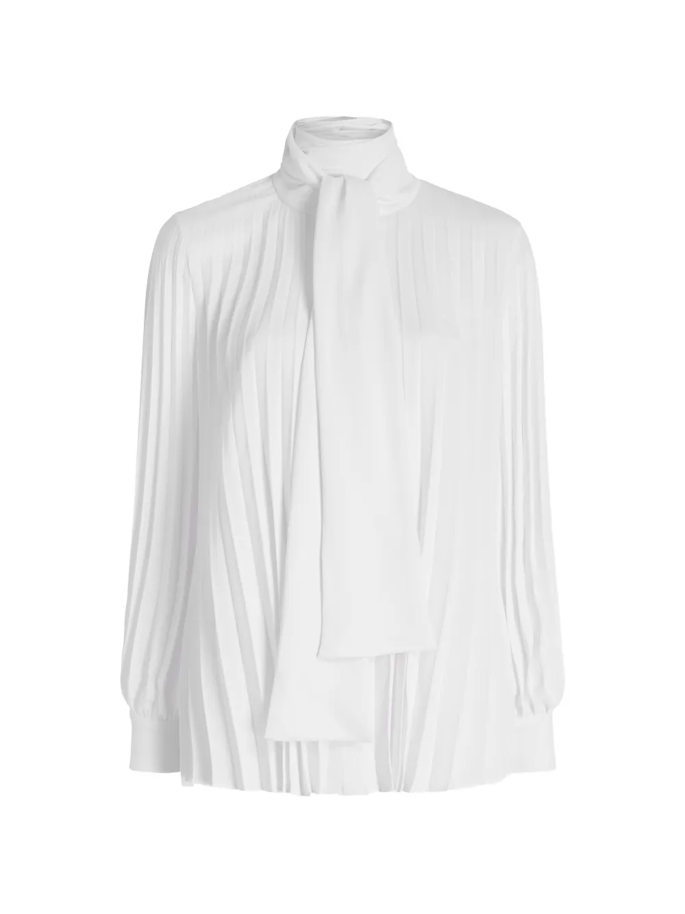 Proenza Schouler pleated tie-neck blouse - White