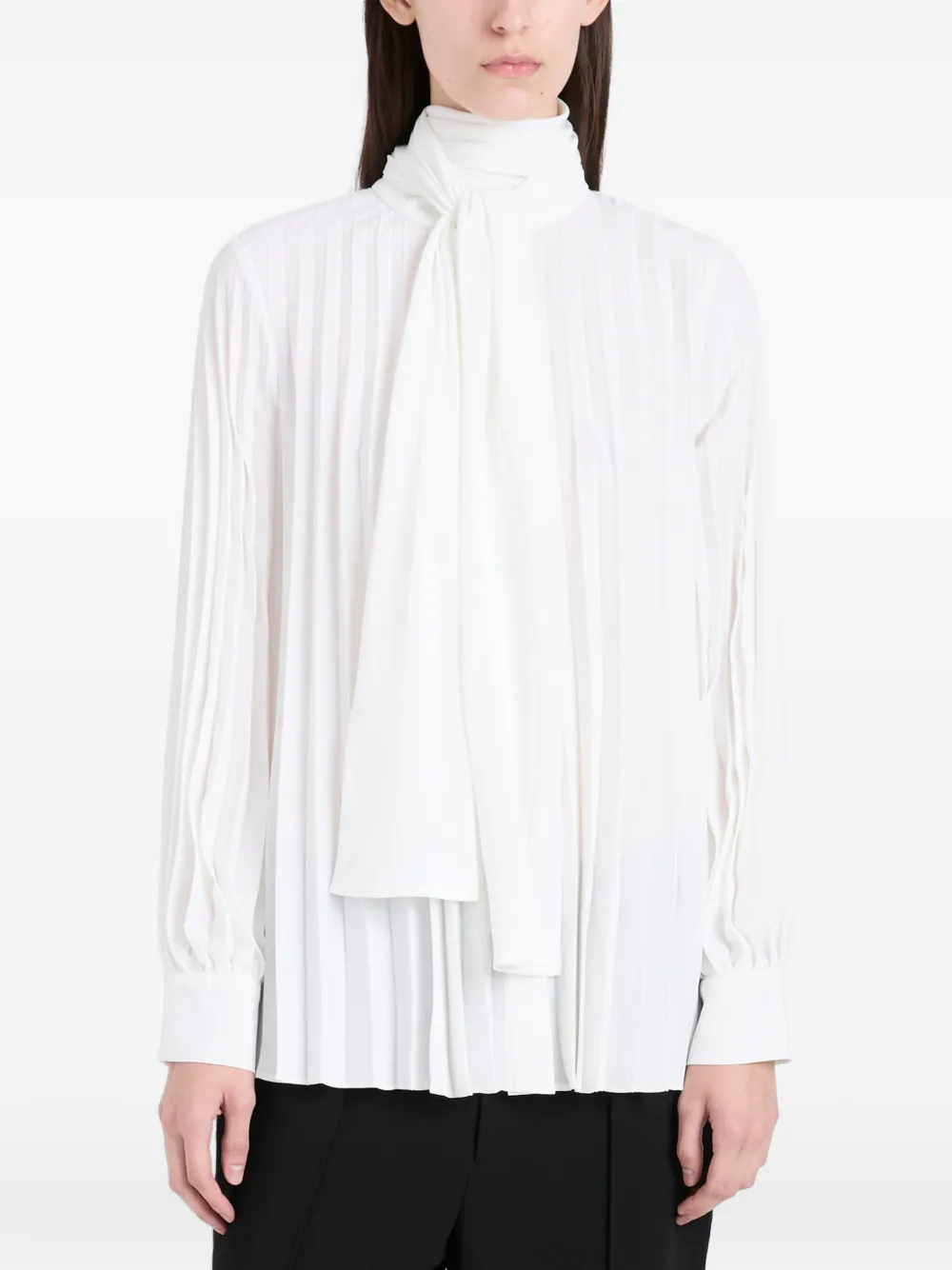 Proenza Schouler Blouse met gestrikte hals Wit