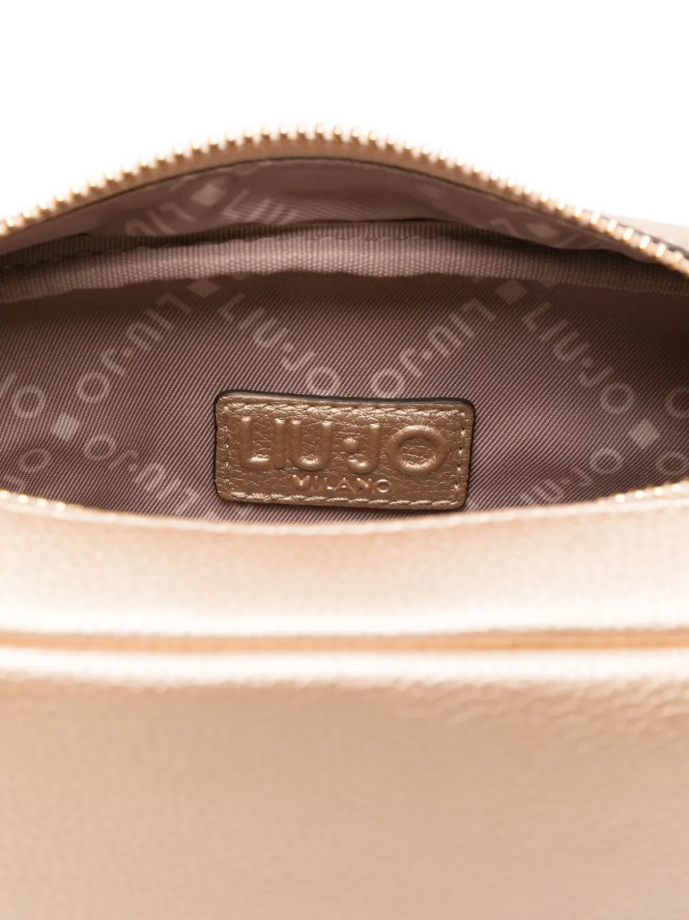 LIU JO Crossbodytas met logoplakkaat Goud