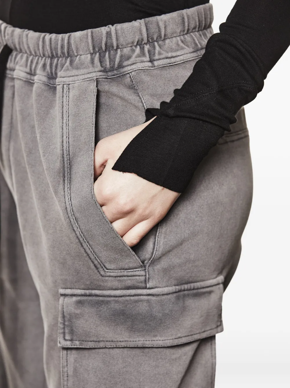 Thom Krom Cargo-pocket Drawstring Trousers In Gray