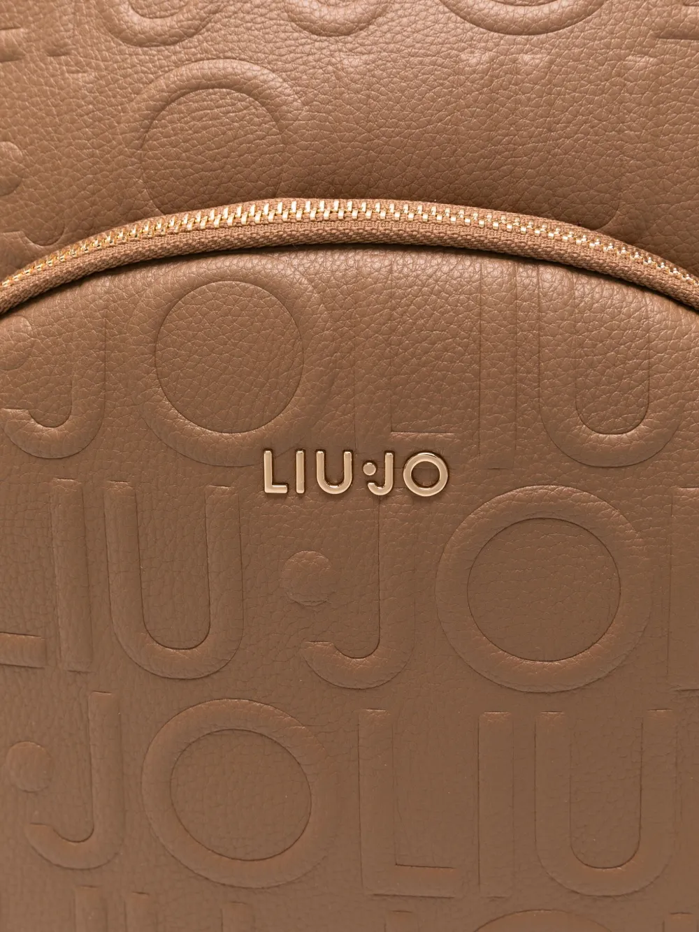 LIU JO Rugzak met logoplakkaat Beige
