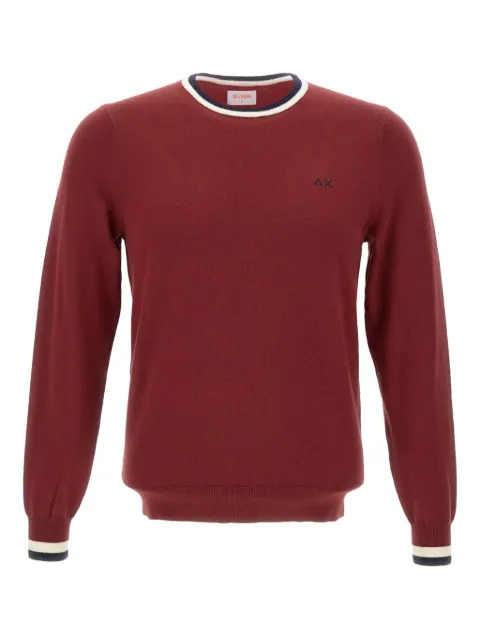 Sun68 tipped crew-neck sweater