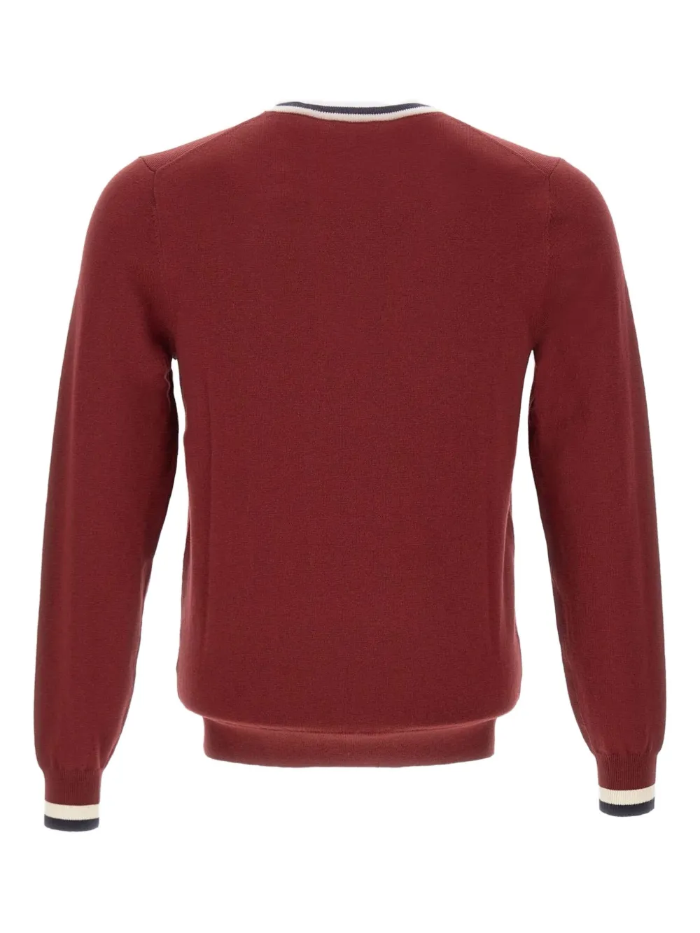Sun68 Trui met ronde hals met strepen - Rood