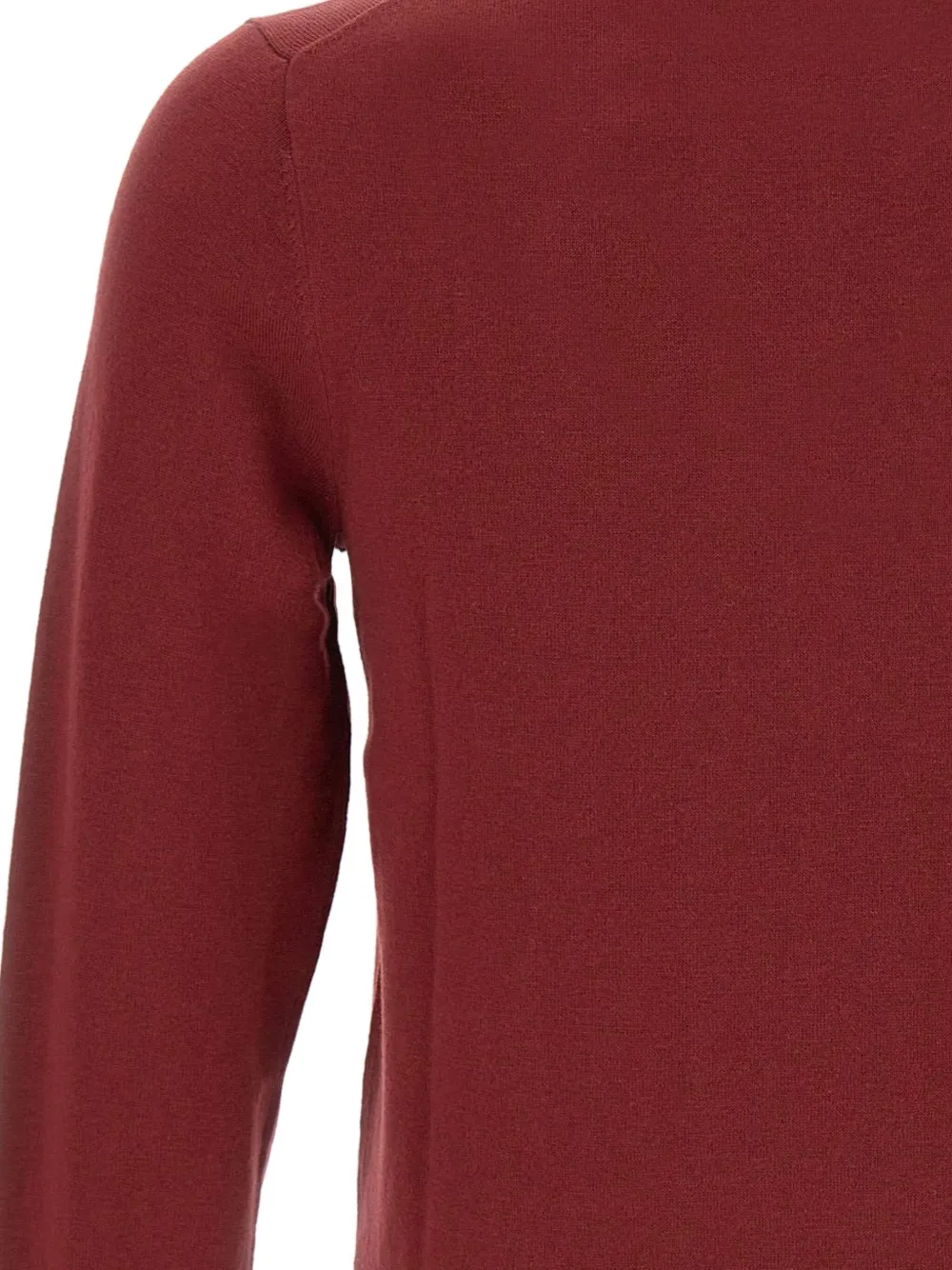 Sun 68 Tipped Crew-neck Sweater In Burgundy