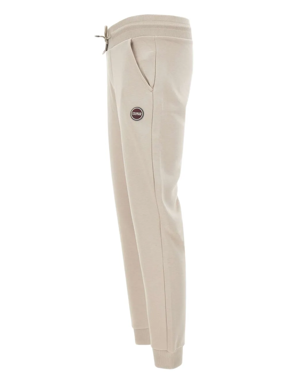 Colmar logo-patch cuffed track pants - Beige