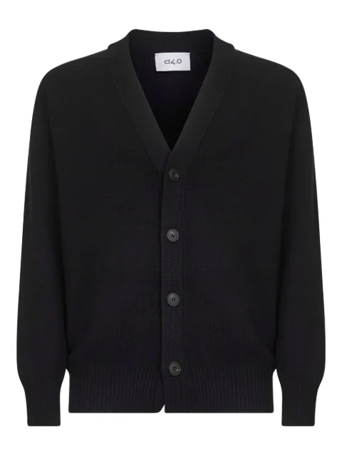 D4.0 V-neck wool cardigan