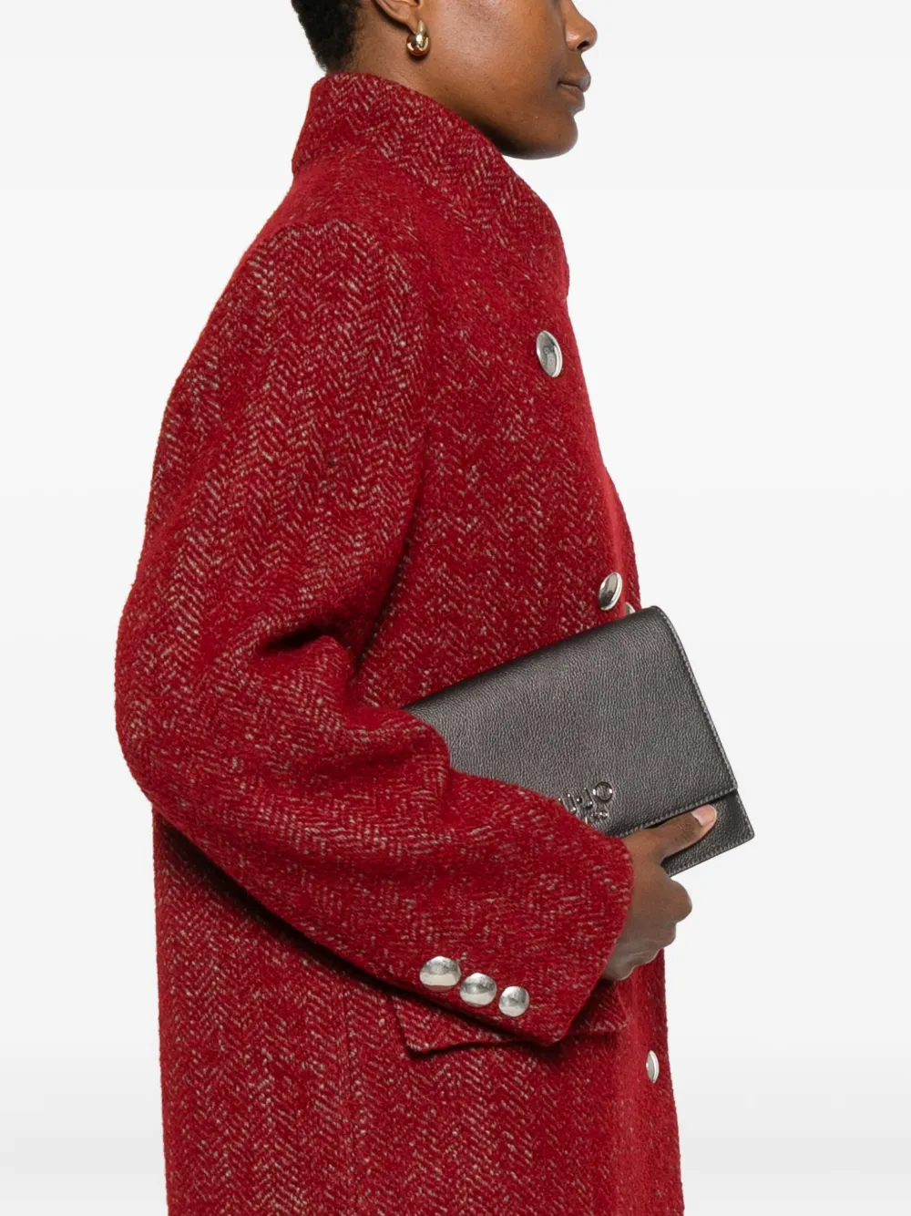 LIU JO logo chain clutch bag - Grijs