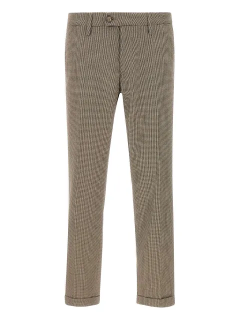 Re-Hash houndstooth cuffed-hem trousers