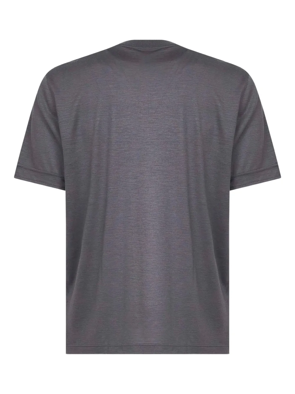 D4.0 Crew-neck Wool T-shirt In Gray