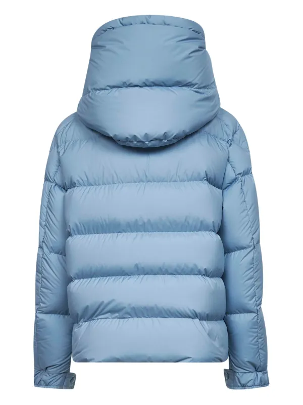 Moncler Hooded Puffer Jacket Blue FARFETCH IN