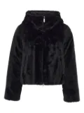 Colmar faux-fur hooded jacket - Black