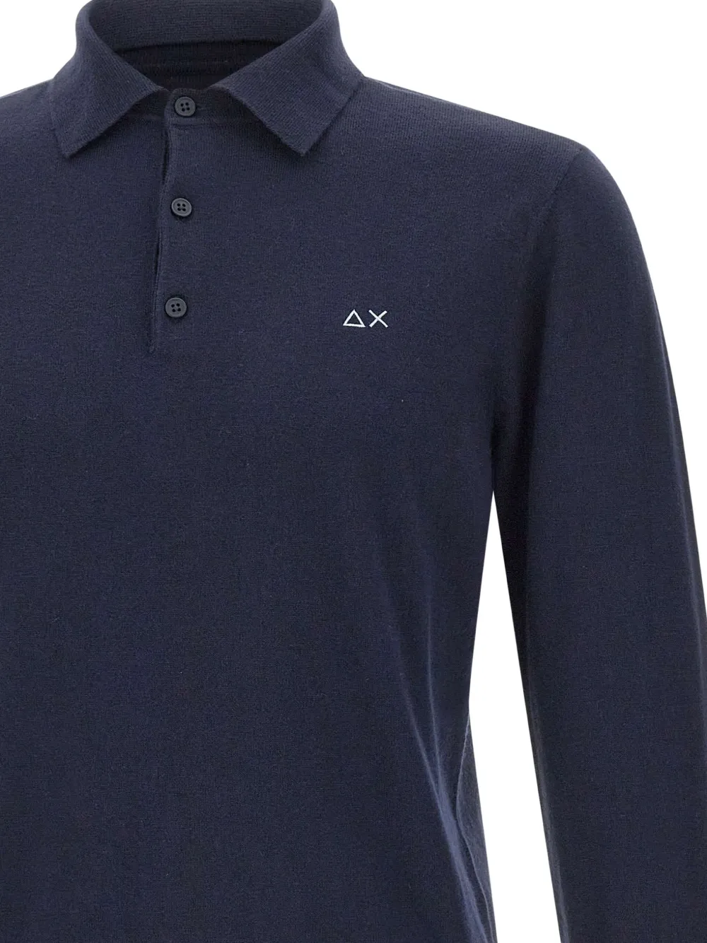 Sun 68 Long-sleeve Polo Shirt In Blue