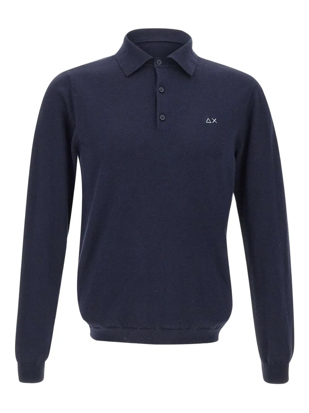 Sun68 long-sleeve polo shirt | Blue | Image 1