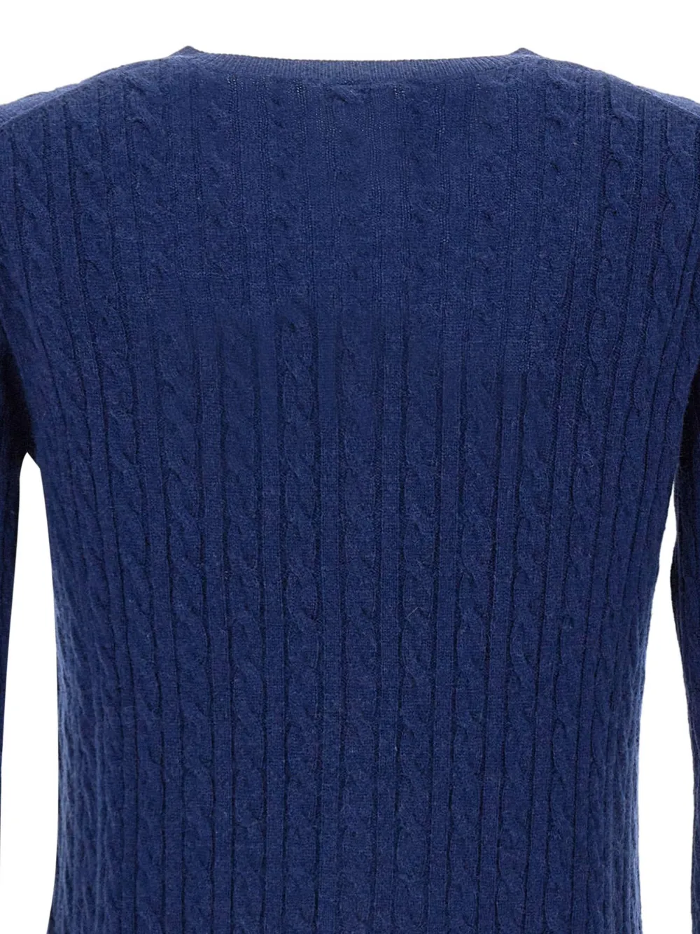 Sun68 Kabelgebreid vest Blauw