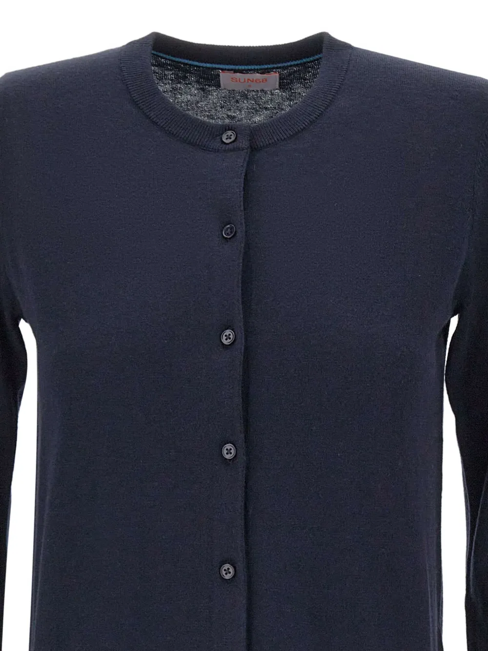 Sun 68 Button Cardigan In Blue