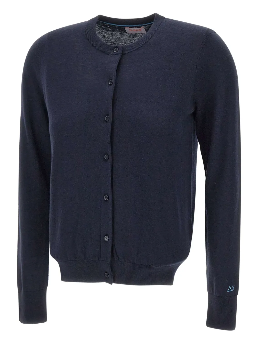 Sun 68 Button Cardigan In Blue
