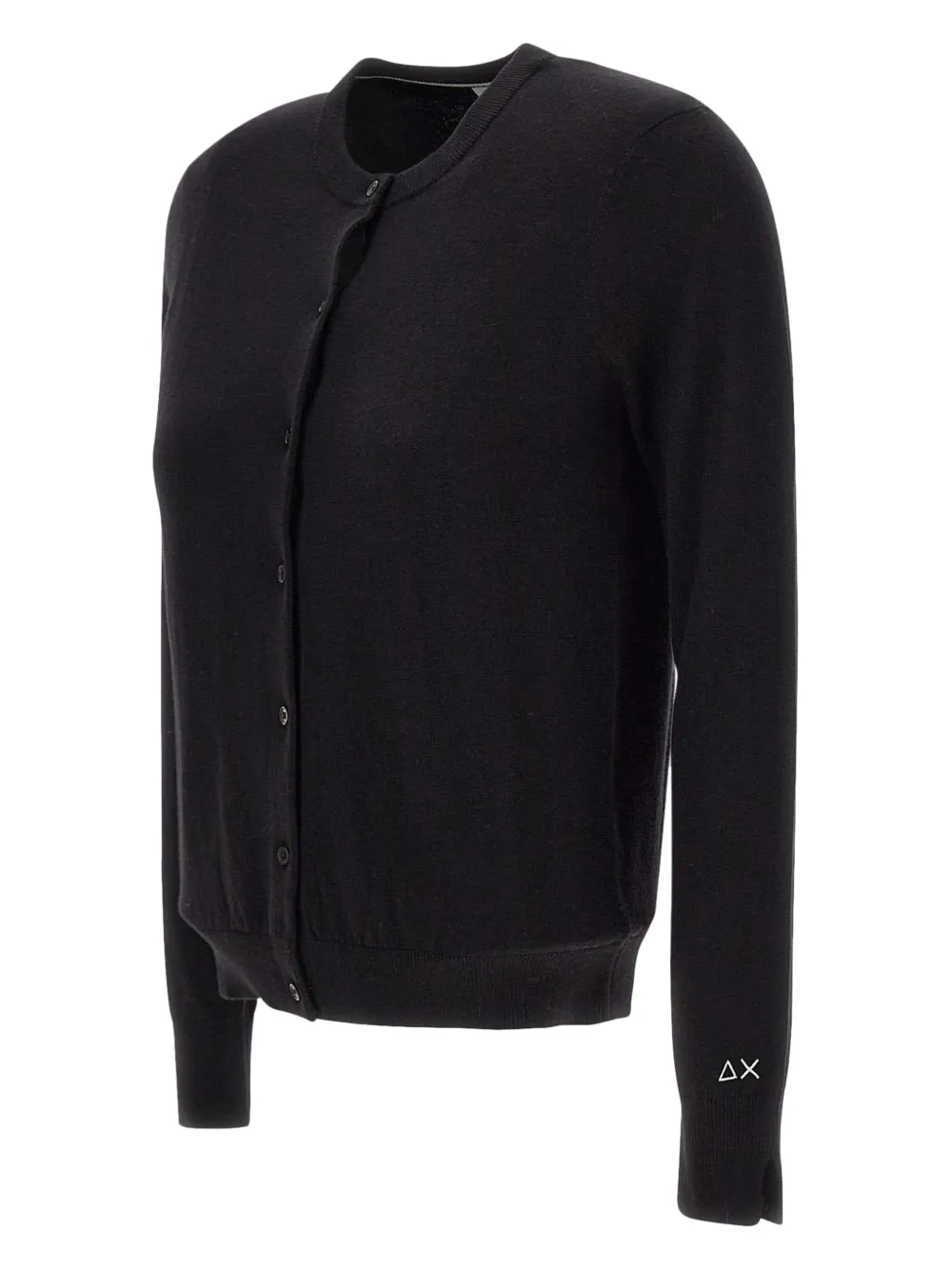Sun 68 Button Cardigan In Black