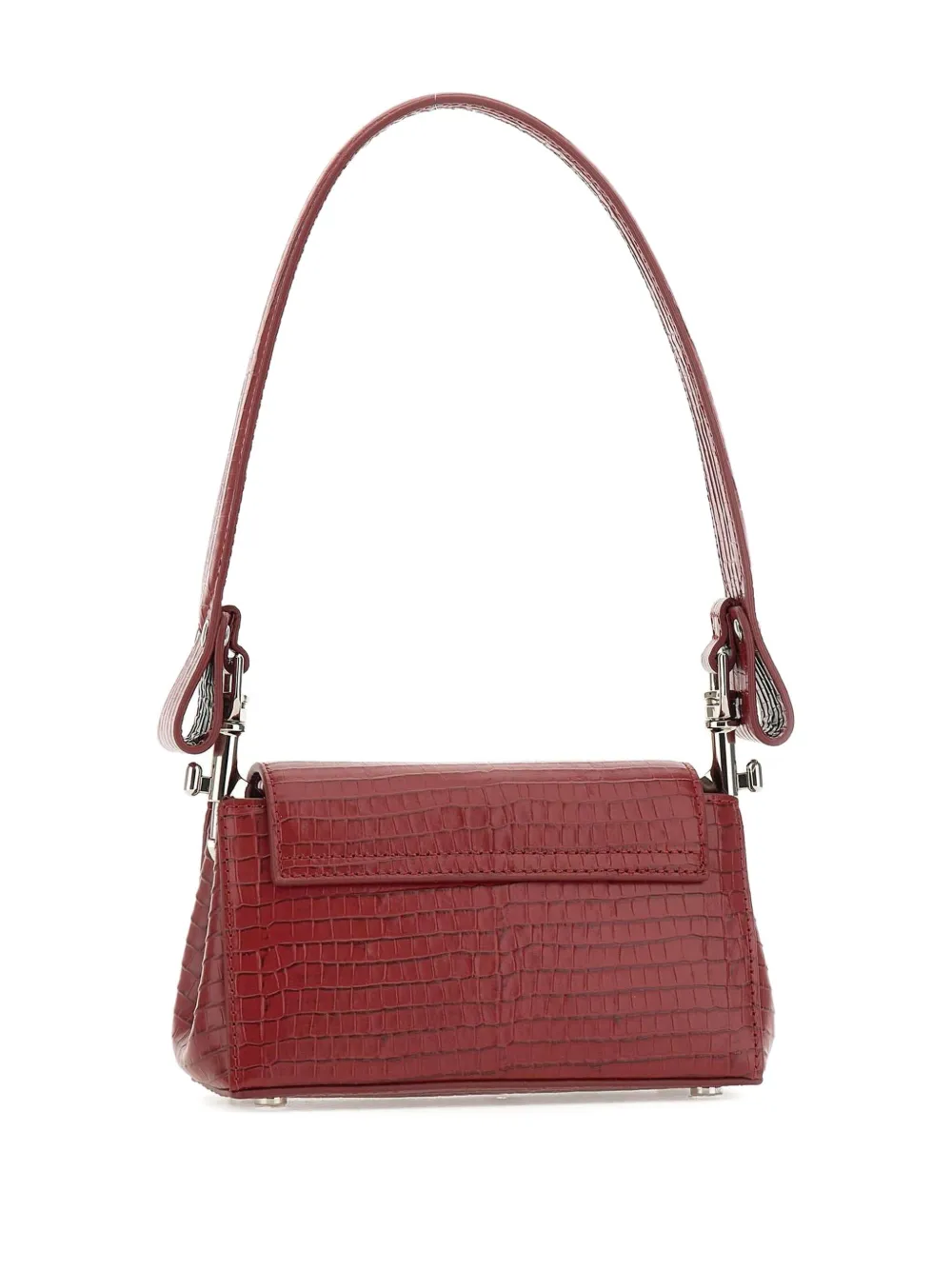 Vivienne Westwood crocodile-effect top-handle shoulder bag - Rood