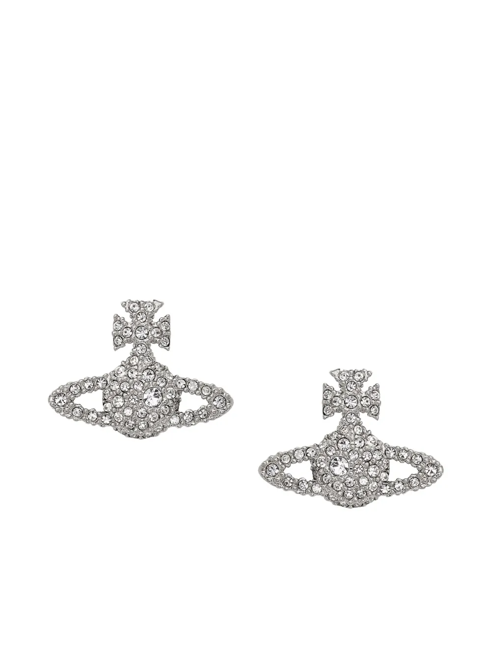 Vivienne Westwood Grace Bas Relief Stud earrings - Zilver