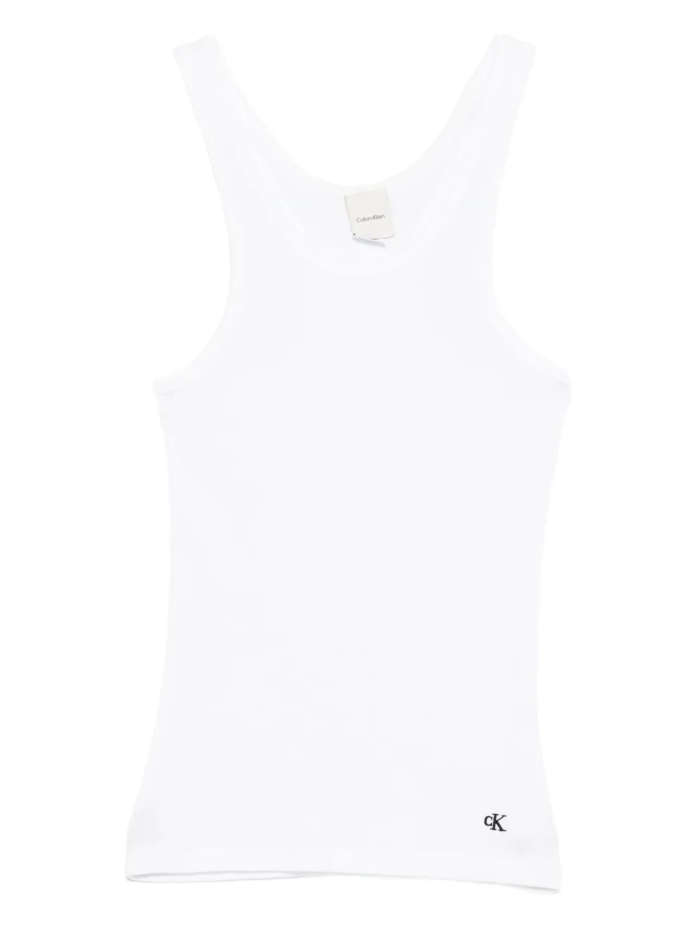 Calvin Klein ribbed logo-embroidery top | Vests & Tank Tops | Image 2