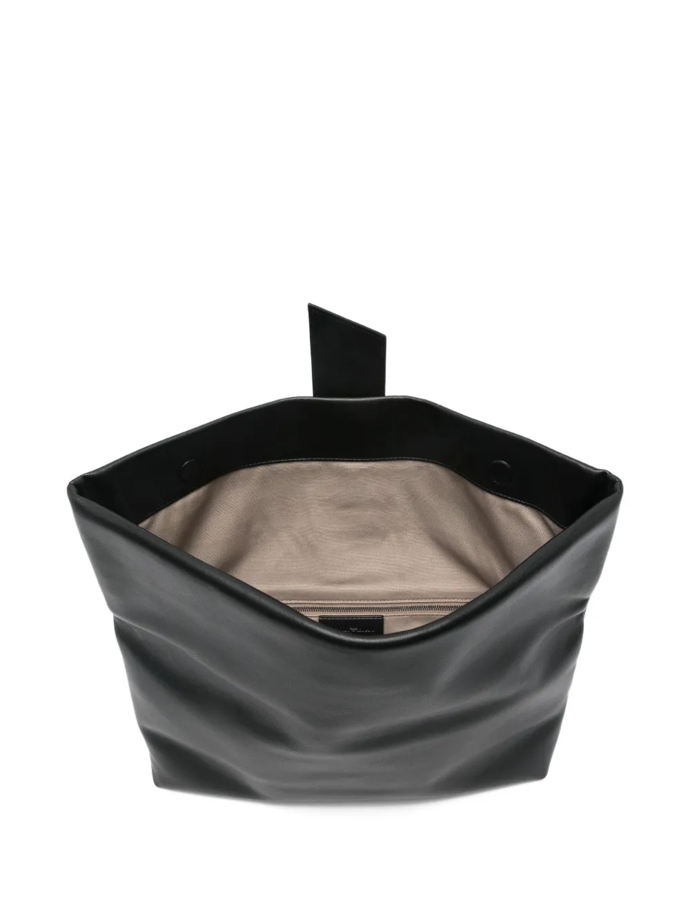 Emporio Armani Polygon Capsule Collection Leather Clutch Bag In Black