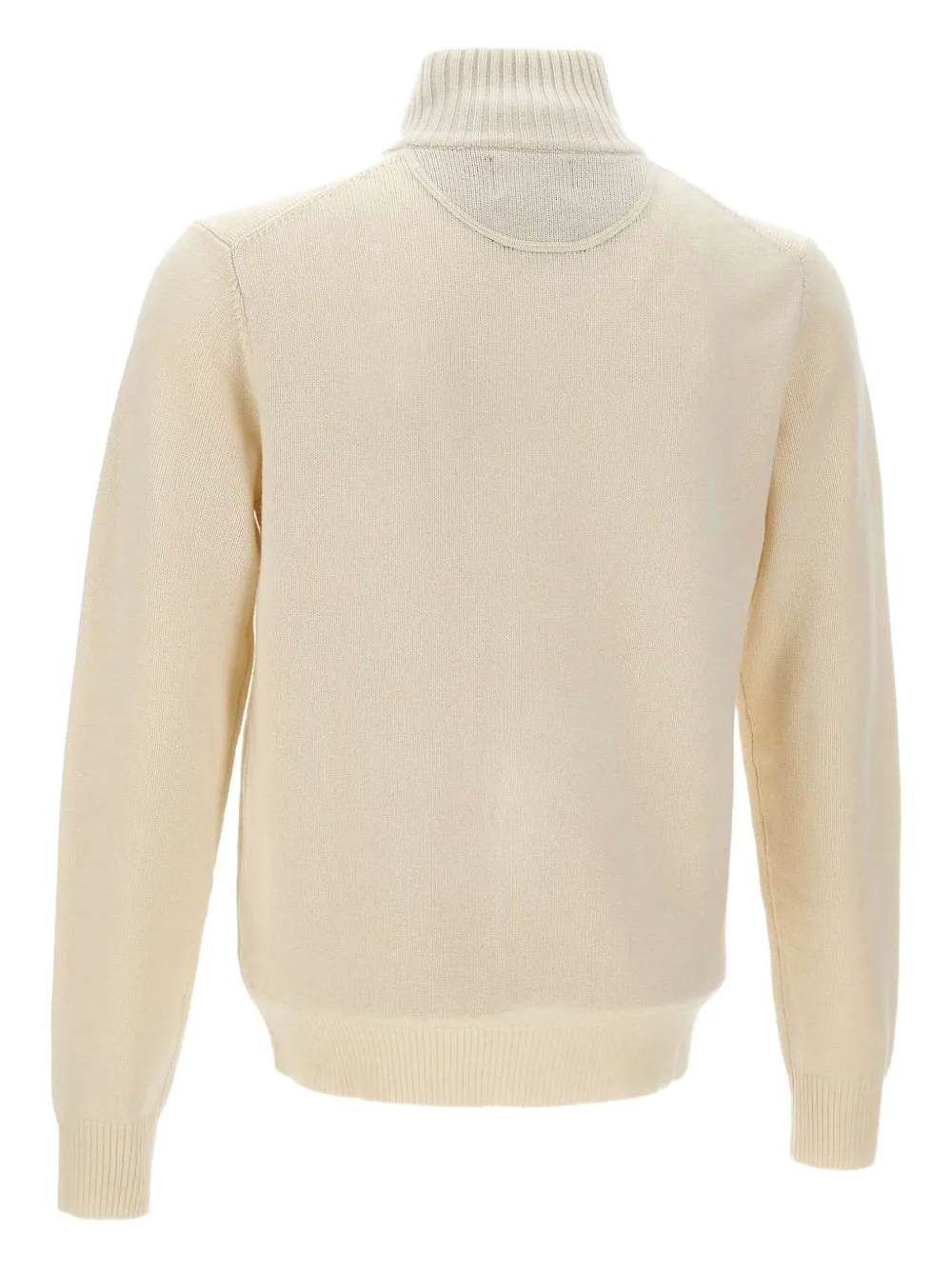 Sun 68 High-neck Zip-up Cardigan In Metallic