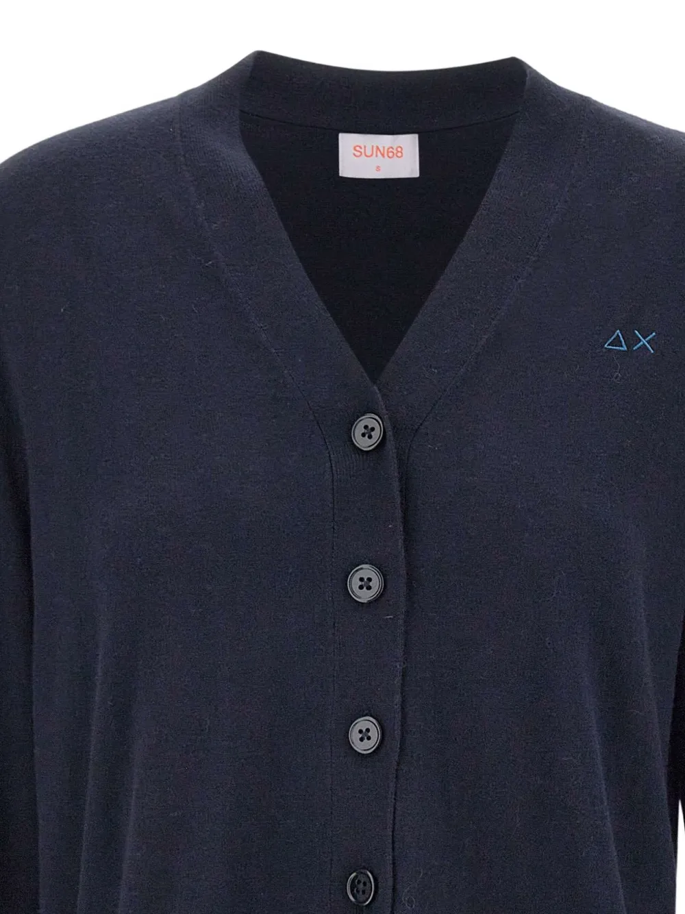 Sun68 Vest met knoop Blauw