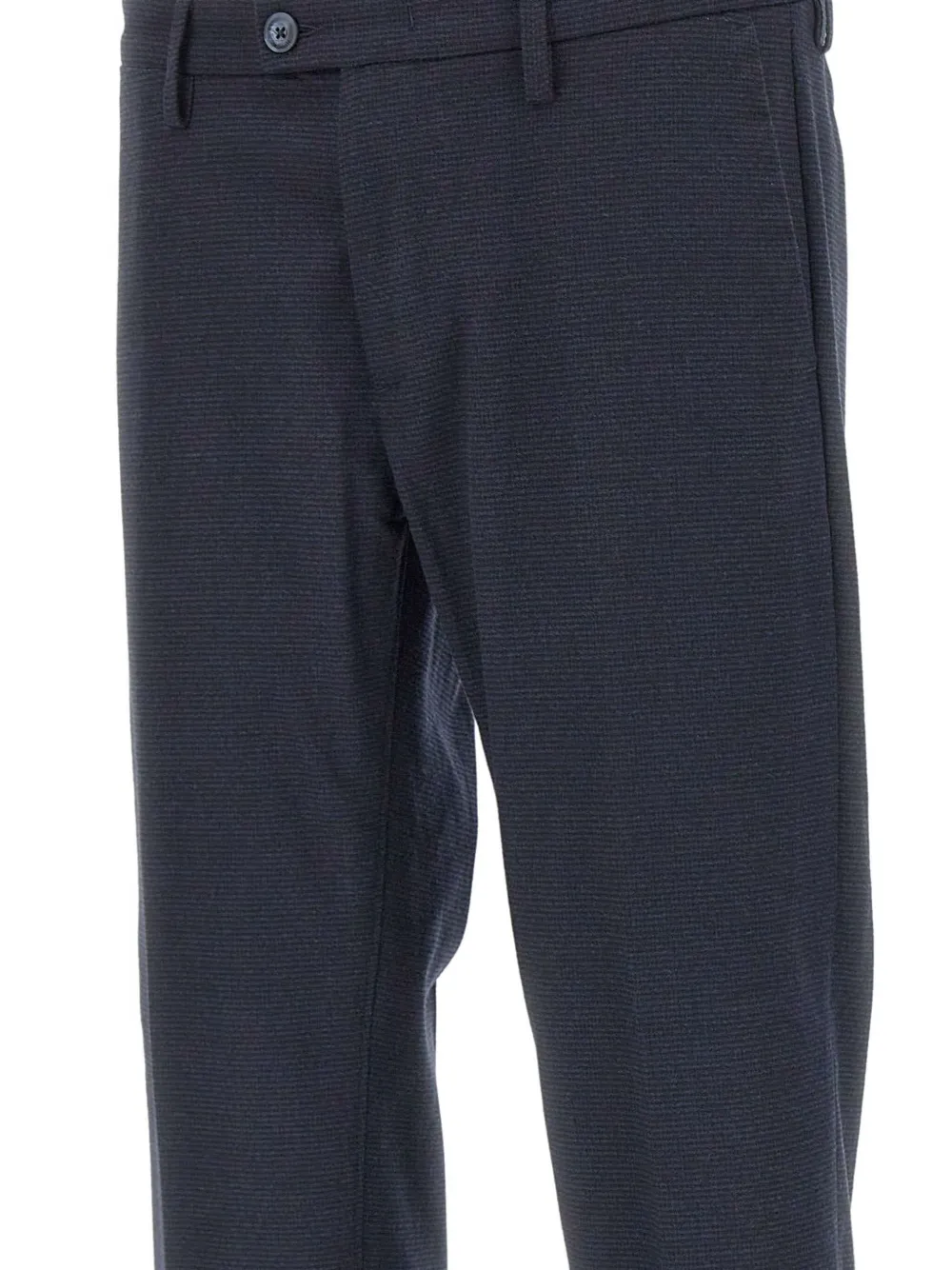 Re-hash Mucha Textured Cuffed Trousers In Black