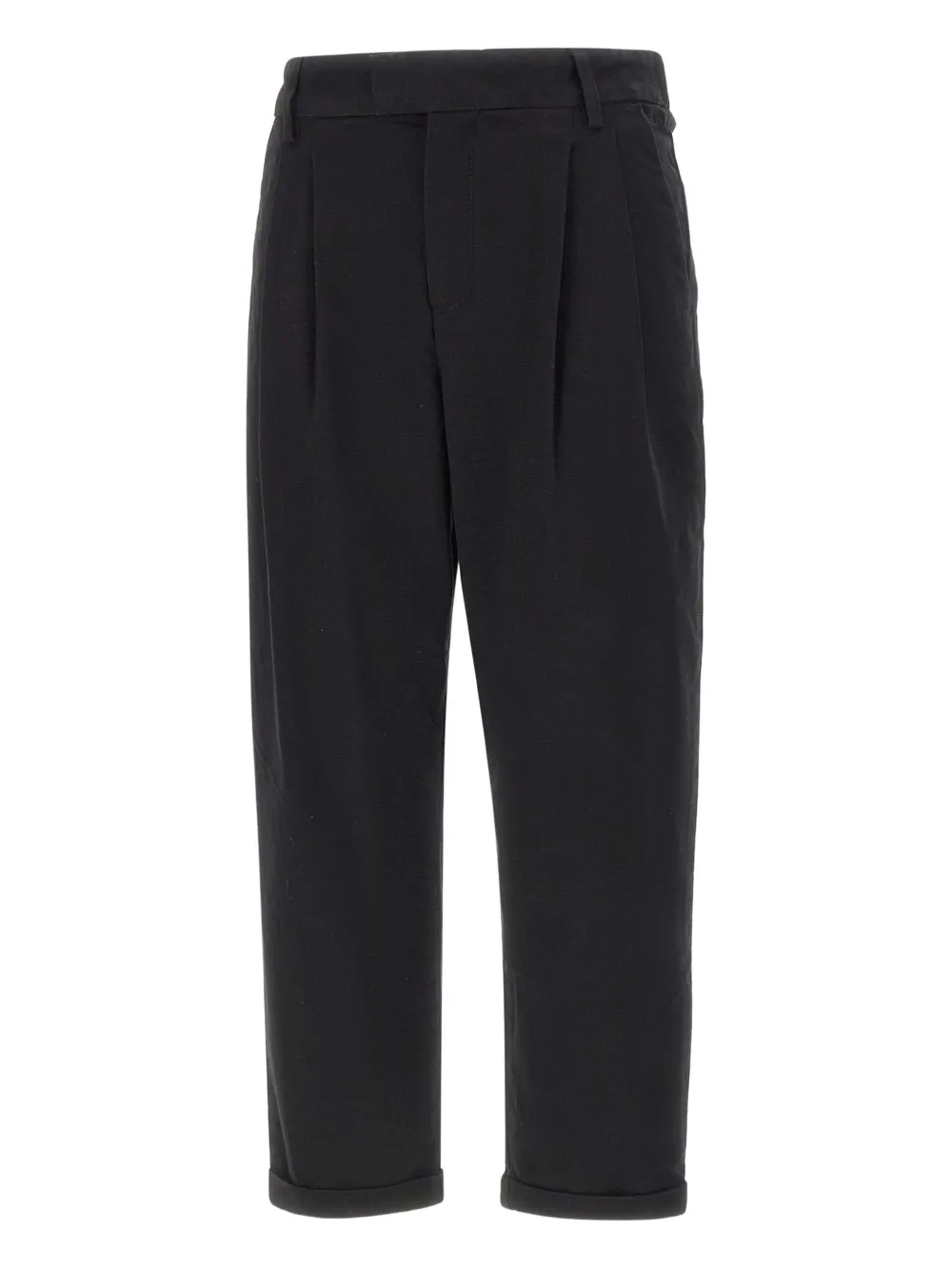 Sun68 pleated cropped trousers | Black | Image 1