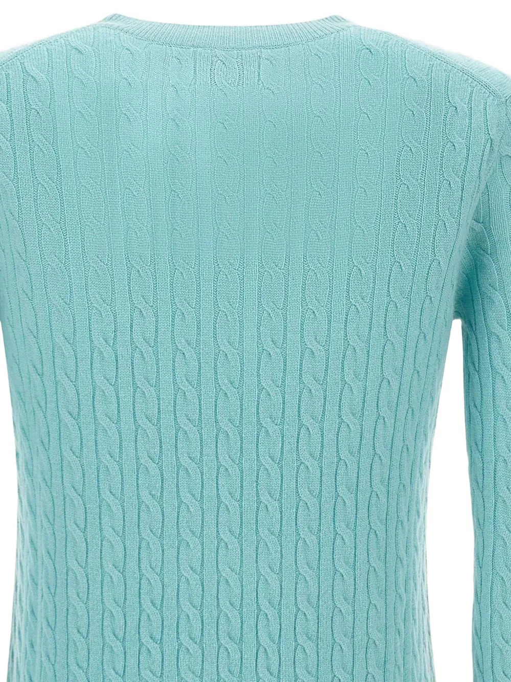 Sun68 Kabelgebreide trui Blauw