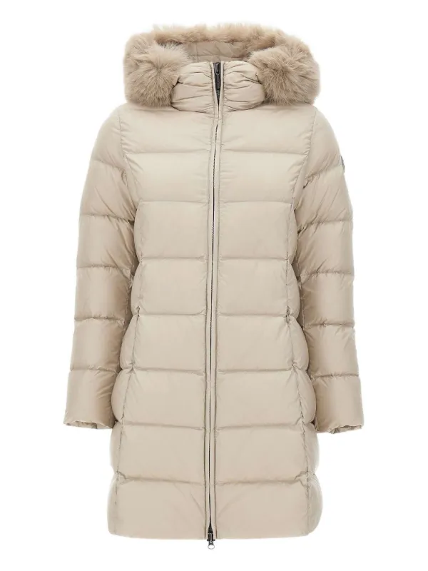 Colmar Plumífero Con Ribete De Pelo Artificial Neutro FARFETCH ES