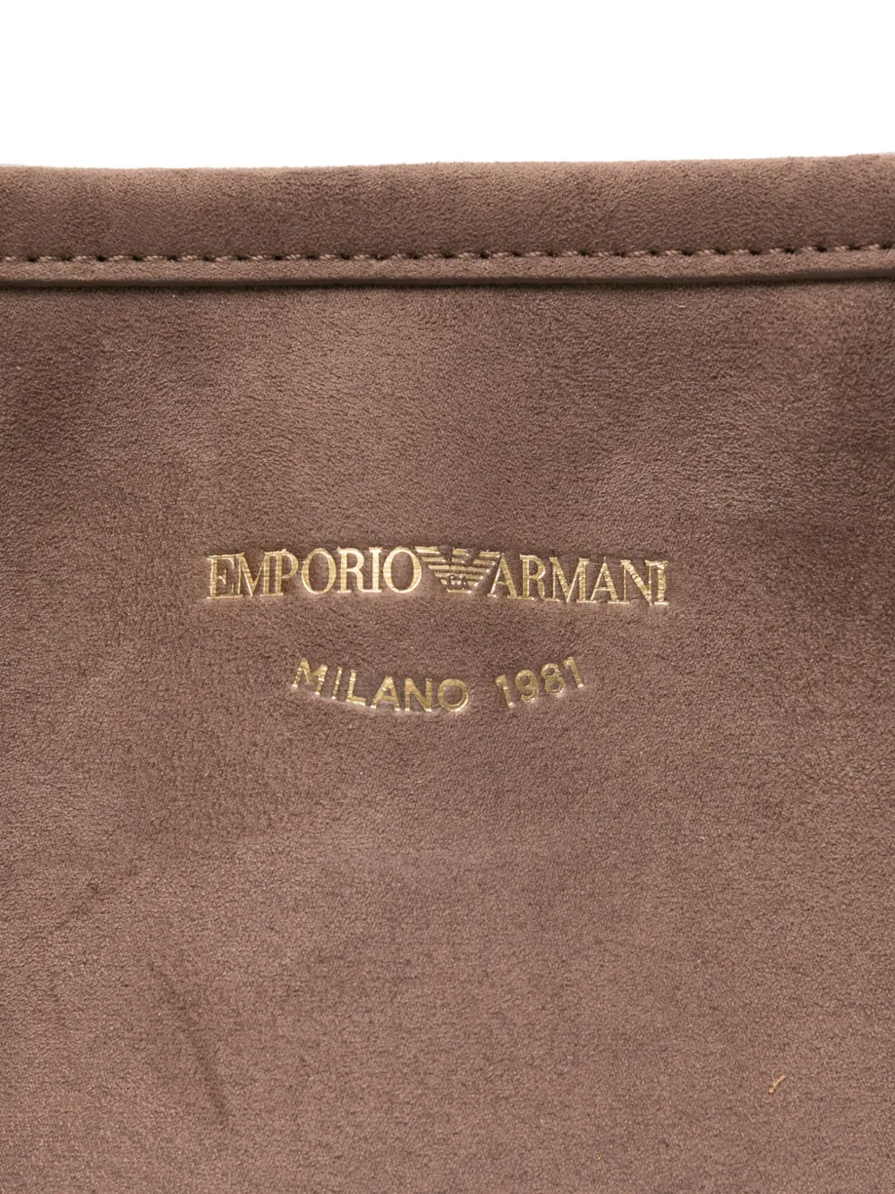 Emporio Armani Double-handle Chain-strap Tote Bag In Neutral