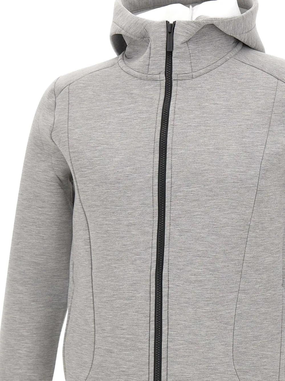 Colmar Scuba Zip-front Hoodie In Gray