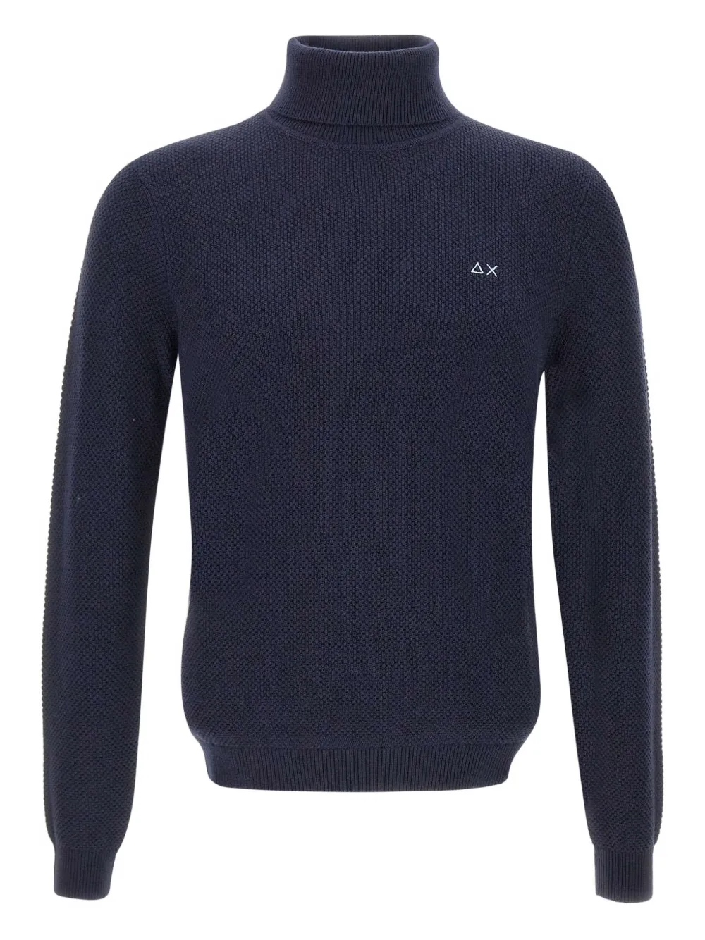 Sun68 turtleneck textured sweater | Blue | Image 1