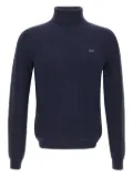 Sun68 turtleneck textured sweater - Blue