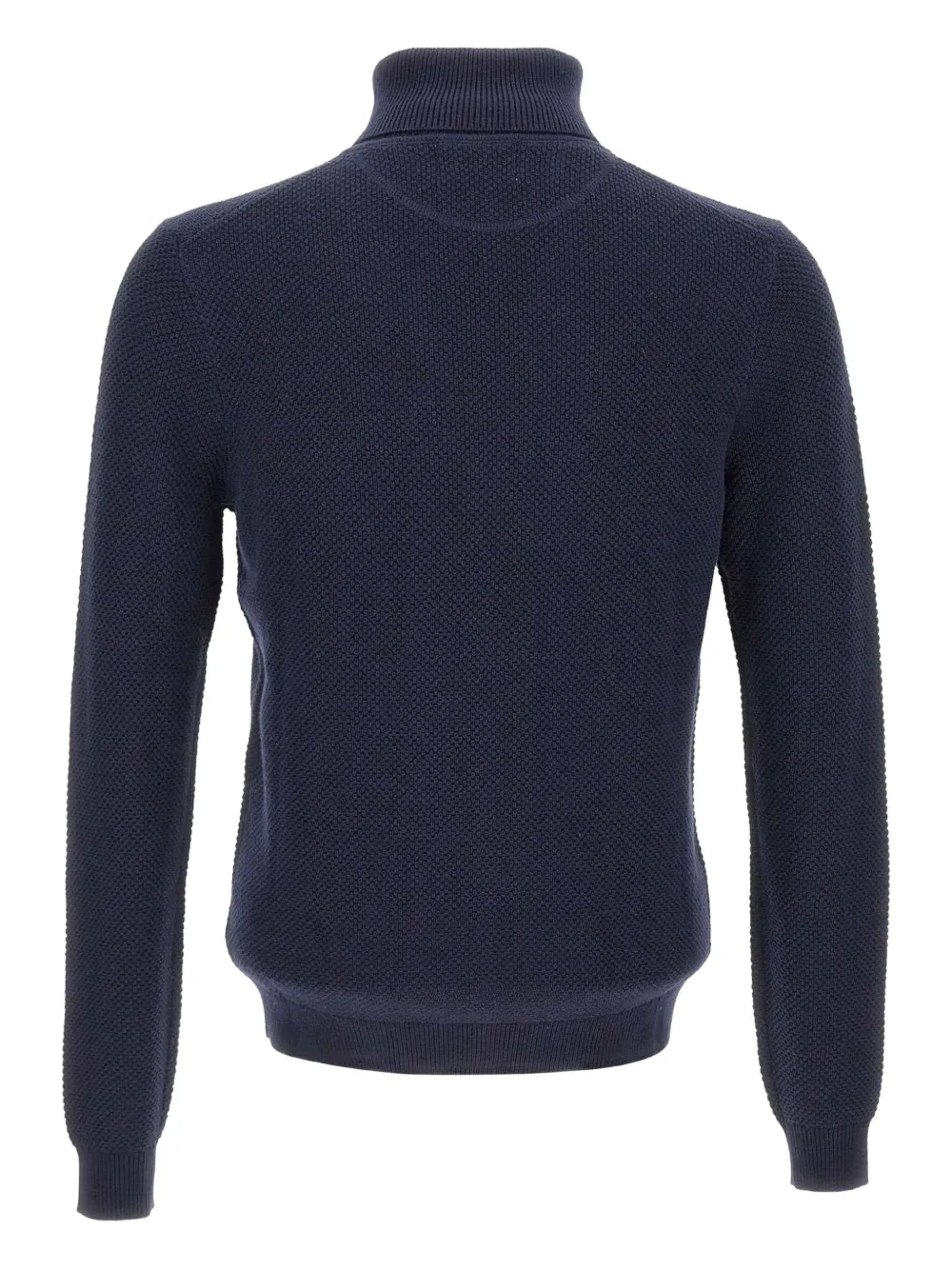 Sun68 turtleneck textured sweater - Blauw