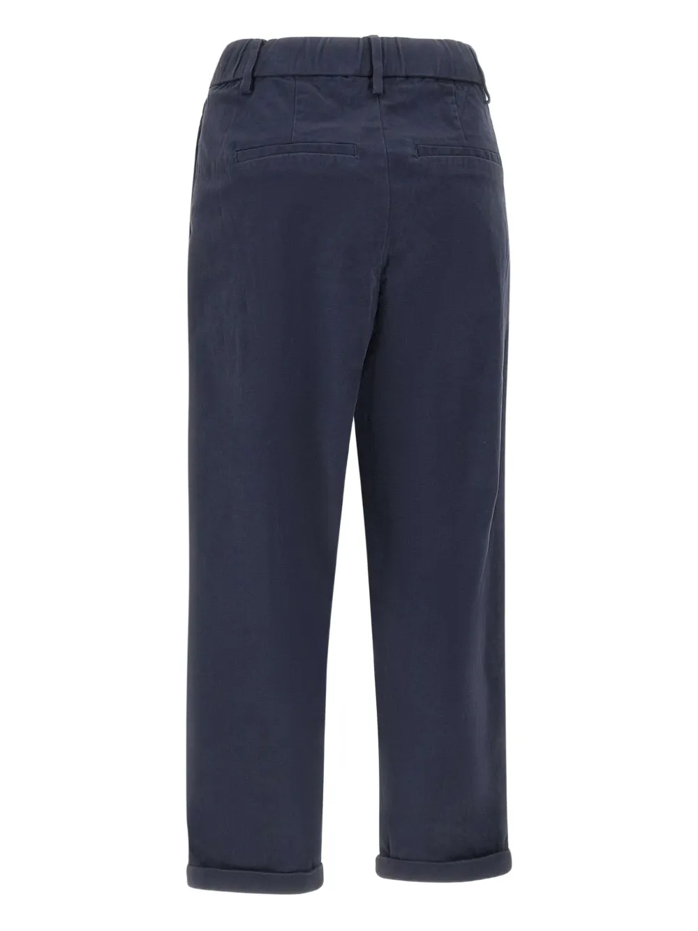 Sun68 pleated cuffed trousers - Blauw