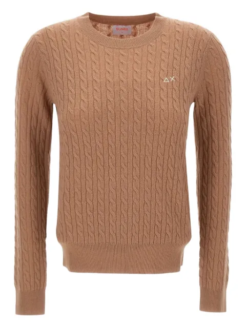 Sun68 pull en maille torsadée
