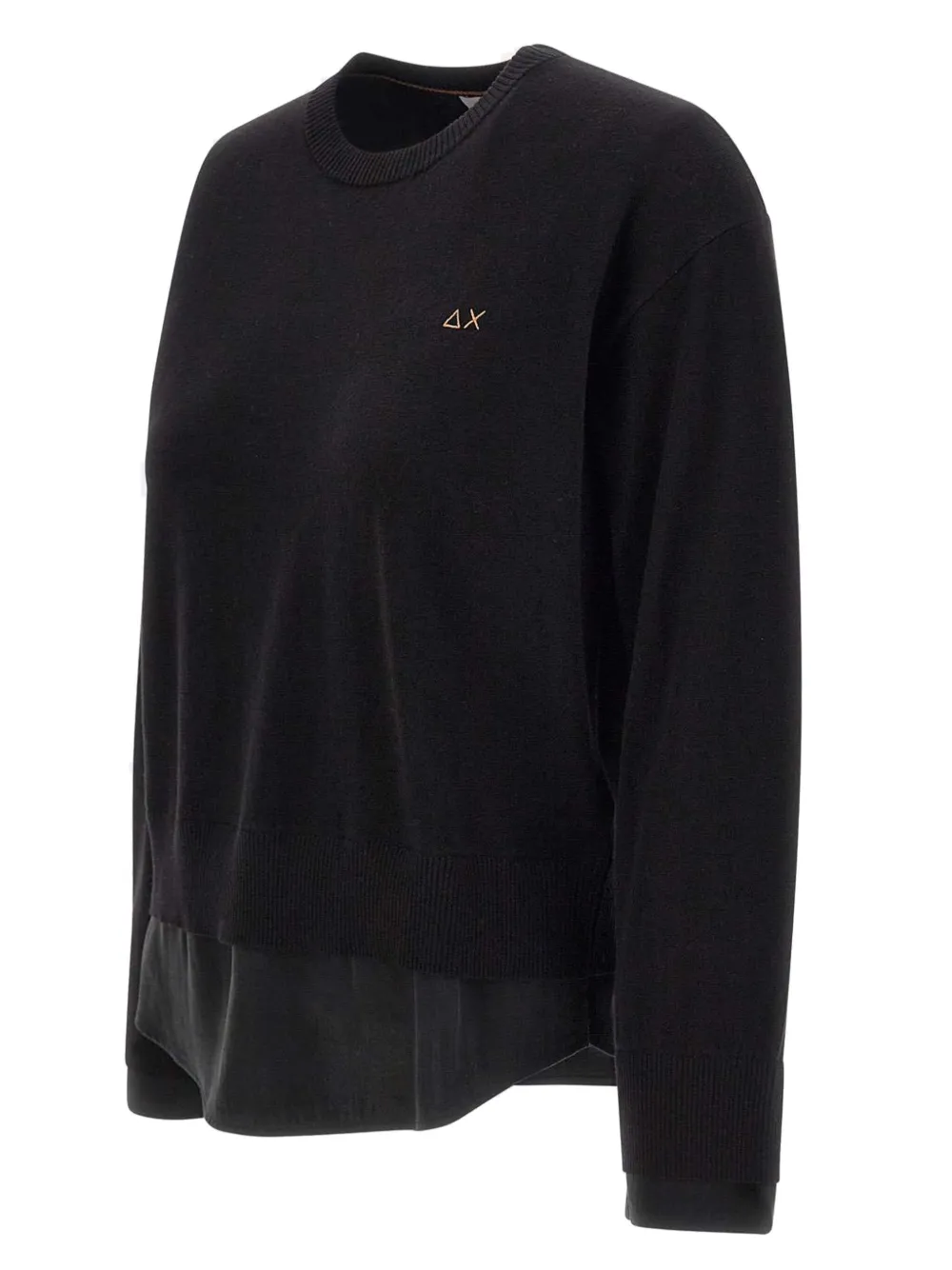 Sun68 Sweater met logo Zwart