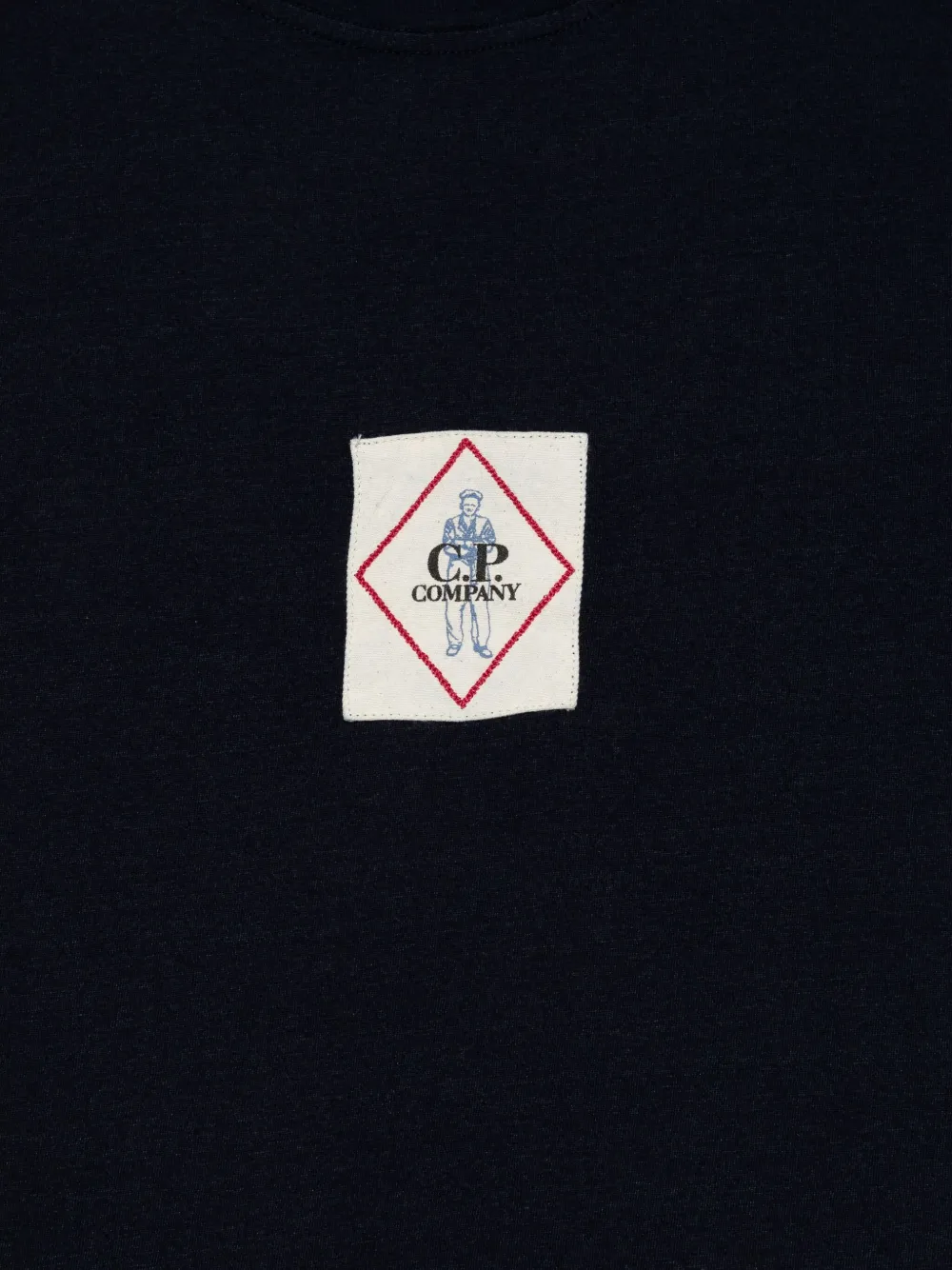 C.P. Company Katoenen T-shirt met logopatch Blauw