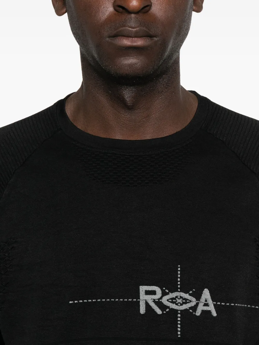 Roa Logo Long-sleeve Top In Black