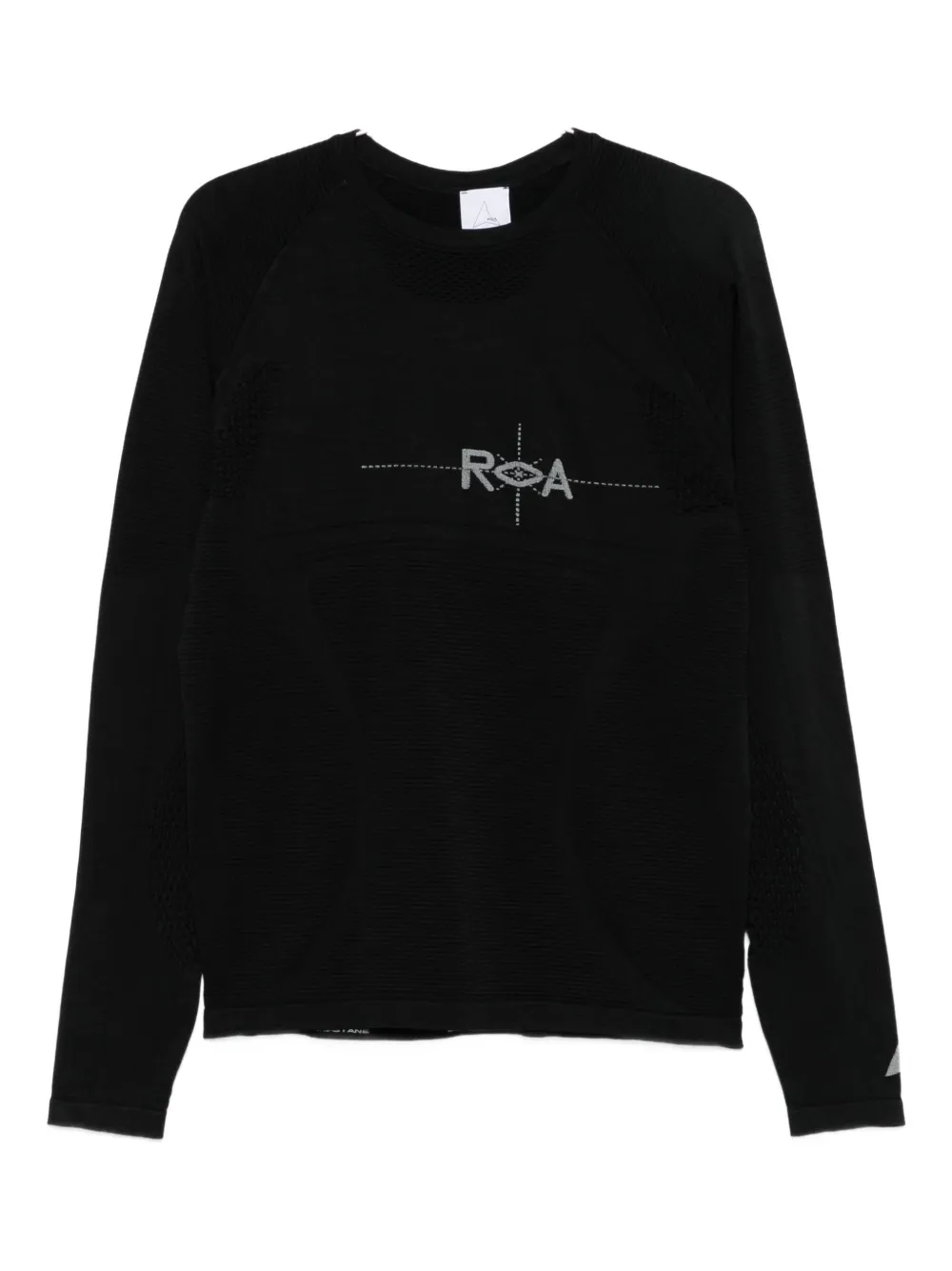 Roa Logo Long-sleeve Top In Black